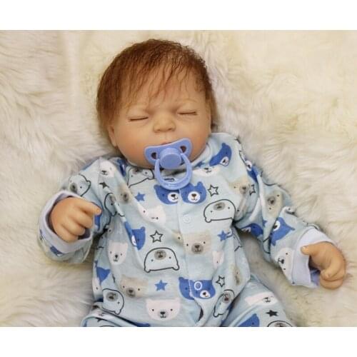 50cm Baby Reborn Doll Toy Birthday Gift for Kid Child Girl Brinquedos Silicone Reborn Babies Boneca Nurse Mummy Training Props