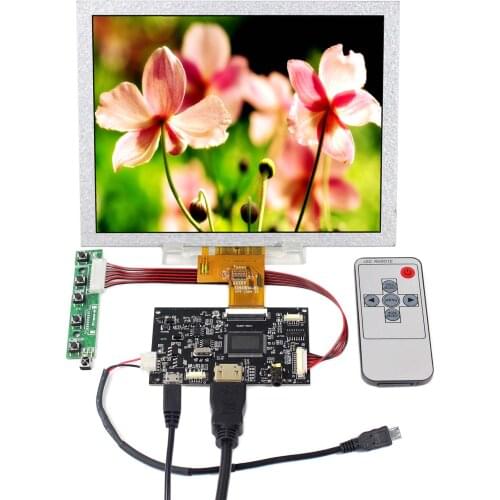 8 inch 1024X768 LCD EJ080NA 04C with HD MI LCD Controller Board Fit To Raspberry Pi Board