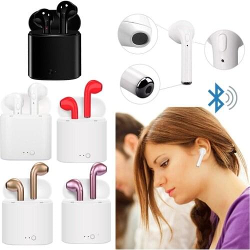 I7s TWS Wireless Earpiece 5.0 Bluetooth Earphones Wirelss headphones sport Earbuds Headset With Mic For Xiaomi all smart Phones