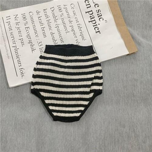 BOBOZONE black white Striped knited shorts for kids boys girls summer shorts
