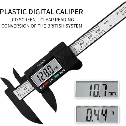 100/150mm Digital Vernier Caliper Inch and Millimeter Conversion Measuring Tool with LCD Electronic Vernier Metal Micrometer