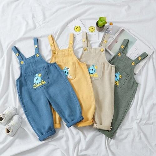 Baby Cotton Suspenders Autumn Childrens Clothing Children Gear Casual Suspenders Boys and Girls One-piece Trousers
