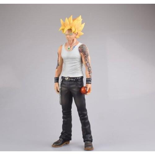 Bandai Dragon Ball Son Goku Anime Figures Toys PVC Model Super Saiyan Action Figma Yellow Hair Collector DBZ Juguetes Model