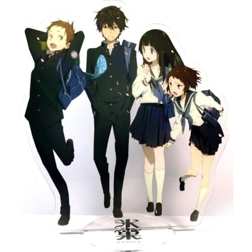 HYOUKA Oreki Hotaro Chitanda Eru Fukube Satoshi Ibara Mayaka GM Acrylic stand figure model plate holder cake topper