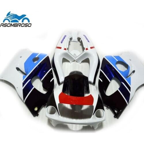 Fairing kit For SUZUKI SRAD GSXR 600 750 1996 1997 1998 1999 2000 96 97 98 99 00 plastic gsxr600 fairings LC90 blue white