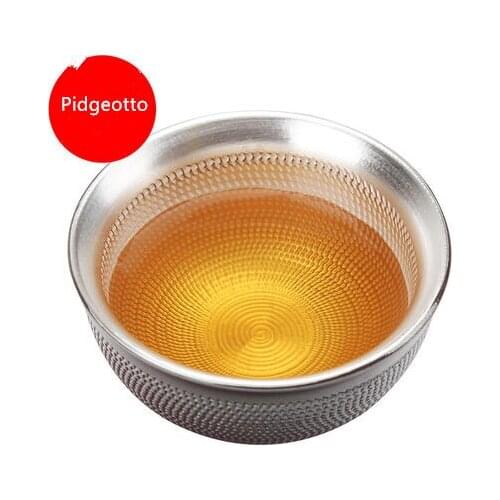 Creative Ceramic Teacup Sterling Silver 999 Kung Fu Tea Bowl Handmade Silvering Teacup Single Cup Black Tea Oolong Teaware