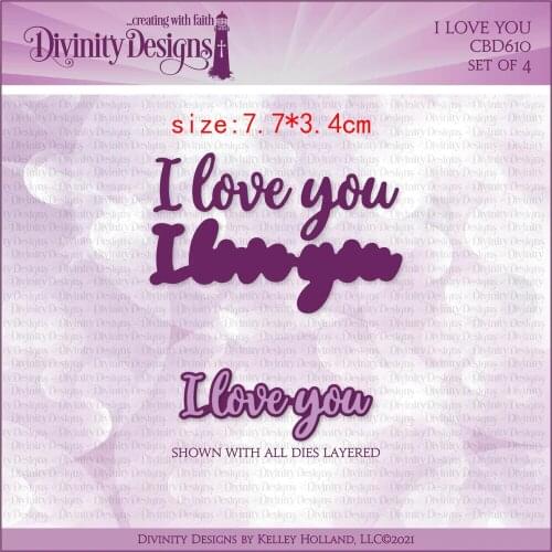 Sirius English I Love you festival Metal Cutting Dies Kits for DIY Craft Making Greeting Card Album Scrapbooking cutting die