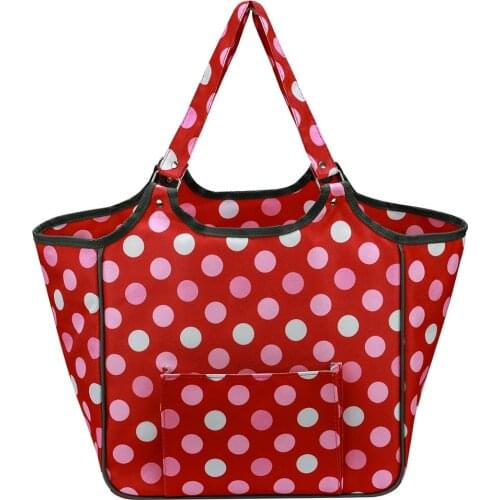 New Arrival Knitting Storage Bag Red Point Storage Organizer Bag Crochet Hooks Knitting Needles Bag Storage Organizer Bag Women