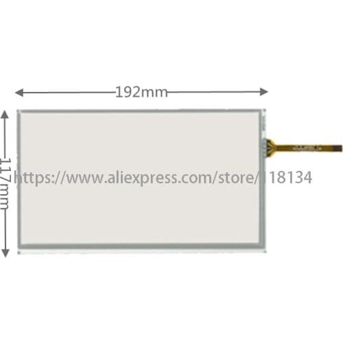 New 8 inch 4Wire Resistive 192mm*117mm Touch Panel Digitizer Screen For gps touch panel 192*117