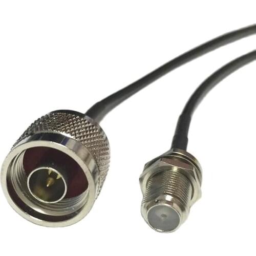 New N Male Plug Switch F Female Jack Connector RG174 jumper Cable 20CM 8" Adapter Wholesale Fast Ship