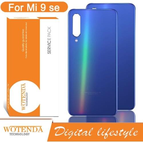 Original Back Housing Replacement for Xiaomi Mi 9 Se Back Cover Battery Glass with adhesive Sticker For Mi9 Se Housing Cover