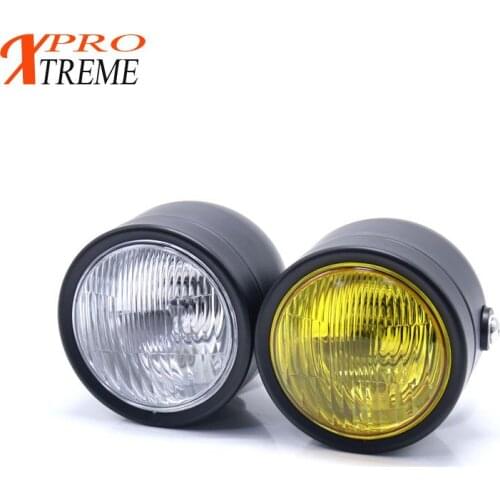 Motorcycle Twin Front Headlight lamp For Harley Street Fat Boy Dual Sport Dirt Bikes Street Fighter Racer