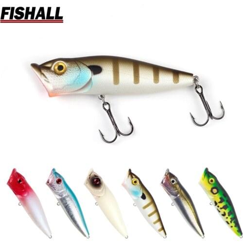 Fishall Pop-x Big Topwater Popper Lure Wobbler 90mm 20g 110mm 34g 130mm 54.5g Big Mouth Sea Fishing Walking Bass Bait