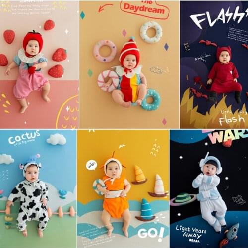 Dvotinst Newborn Photography Props Cute Outfits Doll Creative Theme Set Fotografia Accessories Studio Shoots Photo Props 3-6M