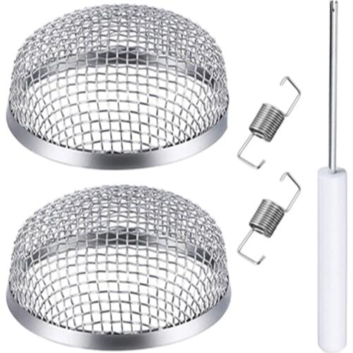 Stainless Steel Flying Insect Screen RV Furnace Vent Cover Mesh with Installation Tool Camping Car Accessories