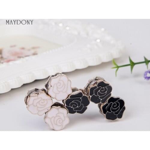 XT108 fashion headwear scarf magnet brooch flower hijab clips