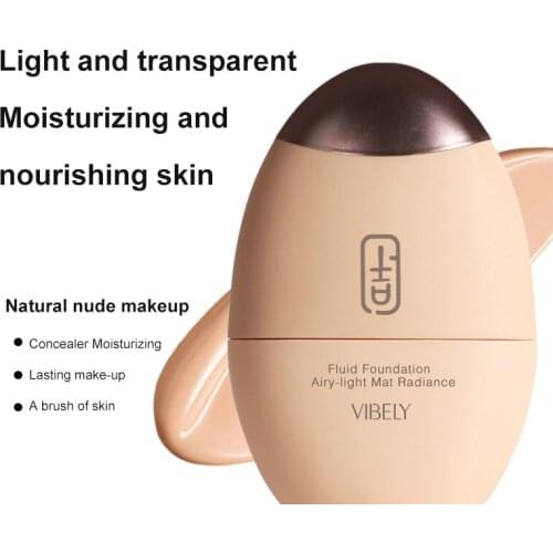 30ml Liquid Foundation Moisturizing Concealer Creram Oil Control With Brush Long Lasting Bright Matte Makeup Cosmetics TSLM1