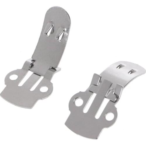 2021 New 10Pcs Silver Color Cutout Stainless Steel Shoes Clips Clip On Ornaments Findings DIY