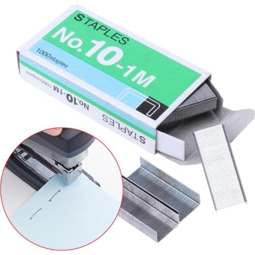 1000Pcs/Box Metal Staples No.10 Binding Office School Supplies Stationery Tools