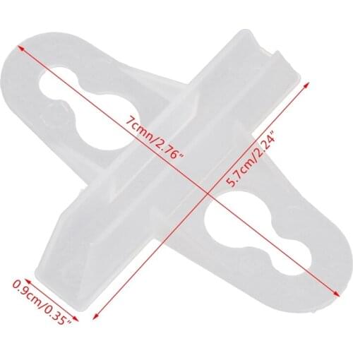 20 Pcs Aquarium Suction Cup Separator Clip White Plastic Divider Sheet Holder B0KB