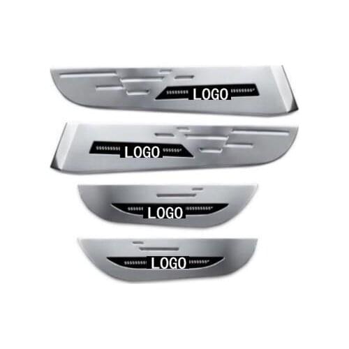 2014-2018 For Toyota RAV 4 car door anti-kicking pad modification accessory stainless steel anti-kicking pad decoration