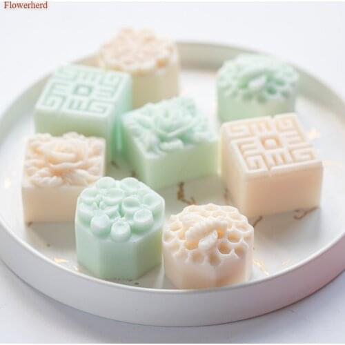 3d Silicone 4 Holes Mold Bee Flower Honeycomb Pastry Handmade Soap Silicone Mould Fondant Cake Chocolate Mold Cake Decors
