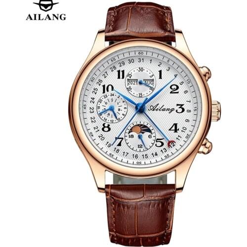 AILANG Men Automatic Mechanical Watches Business Dress Waterproof Wristwatch Men Luxury Sports Watch Men Gifts Montre Homme