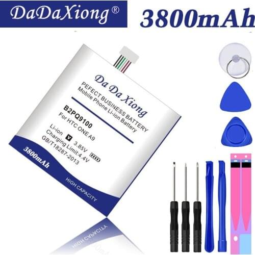 DaDaXiong 3800mAh B2PQ9100 Lithium-ion Battery For HTC One A9 Battery A9U A9T A9W A9D+ Ftee Tools