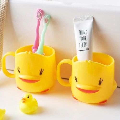 Baby Cartoon Animal Tooth Brush Cups Wash Cups Water Cups For Children Kids Learn Drink Feeding Bottles