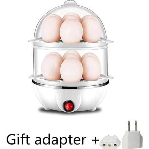 Yooap egg tarts electric fast egg cooker double egg stealing knife large boiled egg cooker automatic steam overheat protection