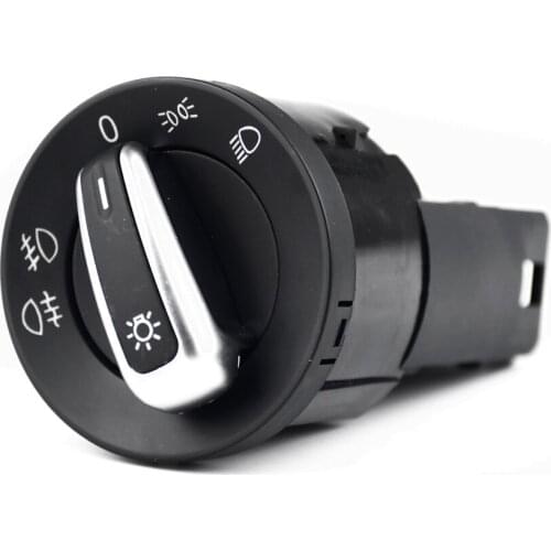 Chrome Headlight Control Switch Fog Light For VW Jetta Mk4 Bora Passat B5 Beetle 3BD 941 531 A 3BD941531