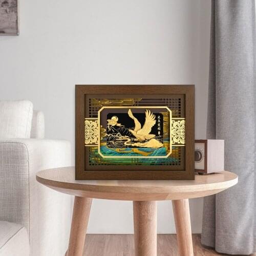 Art Painting Animal Eagle Picturs Gold Foil Painting Wall Pictures For Living Room Home Decoration Framed Mirrors Business Gifts