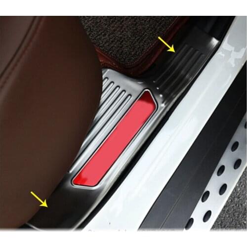 Car Stainless Steel Pedal Door Sill Scuff Plate Inner Threshold Bumper For Nissan X-Trail XTrail T32/Rogue 2017 2018 2019 2020