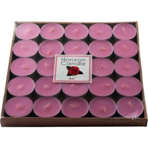 25 Pcs Small Candles With Rose Scented Gift Products Therapy Yoga Romantic Dining Home Decoration 3.5 cm 1.5 cm Size