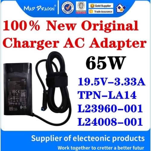 New Original TPN-LA14 L23960-001 L24008-001 For HP Spectre Envy x360 Series Laptop 65W 19.5V-3.33A Power Adapter Charger Cable