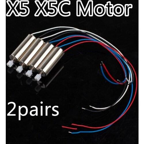 Original Syma X5 X5C Motor 4PCS RC Quadcopter Spare Parts Motor X5C V272 H107 Replacements Accessories Registered Air Mail