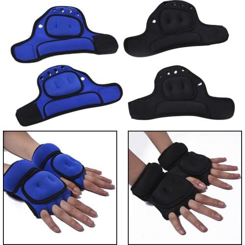 1kg Sports Weighted Gloves Body Building Strength Training Hand Weight Mitts