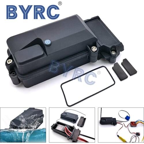 1PCS Plastic Waterproof RC Car Radio Device Receiver Box for 1/10 Axial SCX10 90046 D90 TRX-4 RC Crawler Car