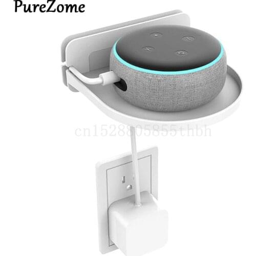 Portable Stand Organizer Wall Shelf Mount for Amazon Echo Dot 3 2 Speaker for Google Home Mini/Google Wifi Smart Phones Safety C