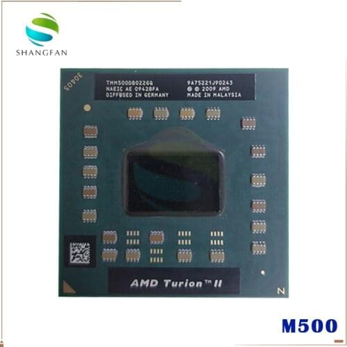AMD Turion II Ultra Mobile M500 Processor 2.2GHz 1MB L2 Cache Socket S1 (S1g3) PGA638 TMM500 TMM500DBO22GQ Laptop CPU
