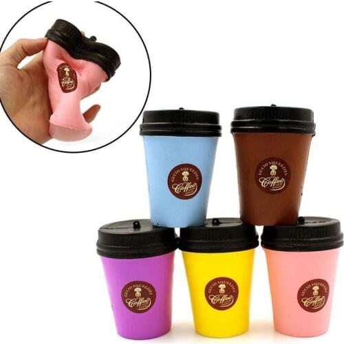 SoftPUSimulationCoffeeCupSlowReboundToysCellphoneStrapKeychainBreadStressRelieverSlowRisingBread(Siz