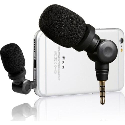 Saramonic SmartMic Flexible Condenser Microphone Mic High Sensitivity for IOS iPad iPhone X 5/6/7 iPod Touch Android Smartphone