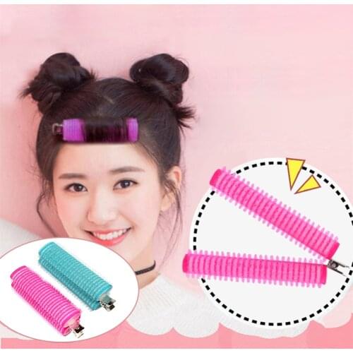 DIY Hair Curlers Air Bangs Hair Roller Hair Root Fluffy Clip Duckbill Curling Tube Portable Twist Hair Styling Tools
