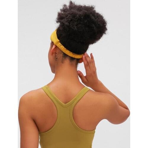 Folds, high elasticity, skin-friendly, solid color, cross-bundled headband, yoga sports headband, headband, Europe and America