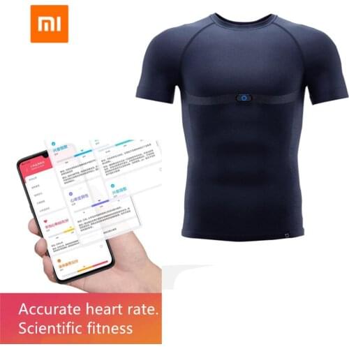 Xiaomi Mijia Sports T-shirt Smart ADI ECG Chip Monitoring Heart Rate Fatigue Depth Analysis Washable Comfortable
