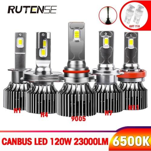 Super bright led headlight H1 H3 H4 H7 H11 H8 H9 9005 HB3 9006 HB4 9012 HIR2 CANBUS led H7 car bulbs auto 23000lm 120W 12V 6500K