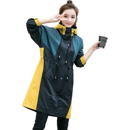 Fine windbreaker womens medium long 2020 autumn and winter new fashion womens tide net red coat loose autumn hooded coats