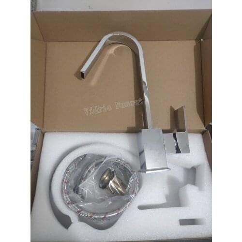 Vidric kitchen hot and cold Faucet + Free Hose , Brass sink faucet waterfall outlet mixer Tsui faucet