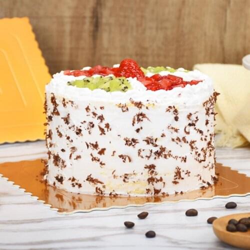 Meibum Golden Lace Square Cake Cardboard Silver Disposable Pastries Base Plate Decorations Displays Tray Dessert Paper Board