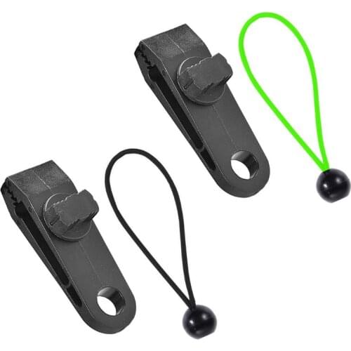 1/5/10 Set Heavy Duty Awning Clamp Clip Tarpaulin Bungee Ball Elastic Cord Rope QX2E
